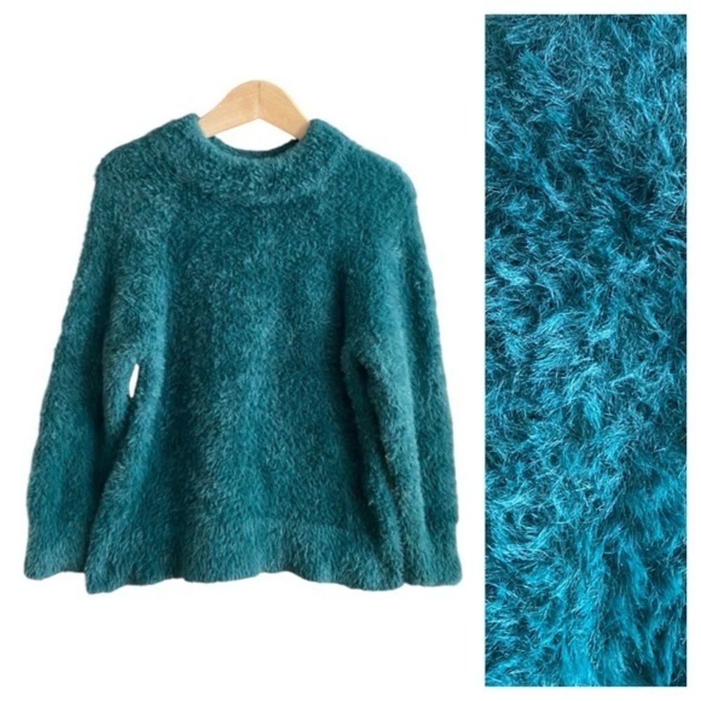 Hanna Andersson Green Soft Fuzzy Sweater